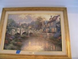 Large Thomas Kinkade Painting