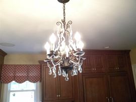 One of three matching light fixtures
