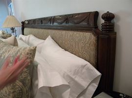 Beautiful Henredon Headboard. Lousy picture (sorry). Beautiful headboard!