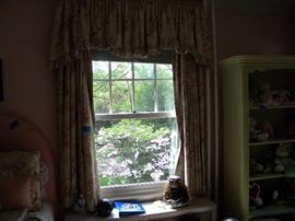 This is supposed to be a picture of the curtains. Sorry, lousy picture. The curtains are great!! A lot of custom curtains with great fabric are available.