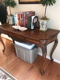 Flip top walnut table...all furniture is SUPER CLEAN