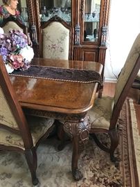CLEAN carved dining room set