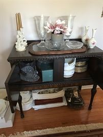 Small mahogany server