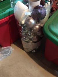 Lots of Christmas decorations