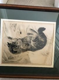 Cat etching