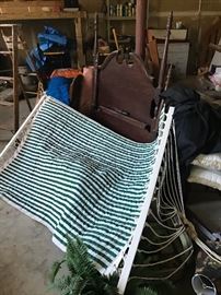 A couple hammocks
