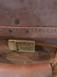 Two HARTMANN leather suitcases