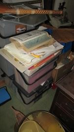 Part of the boxes and stacks