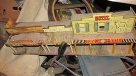 Tin Lithographed Old West Toy Town