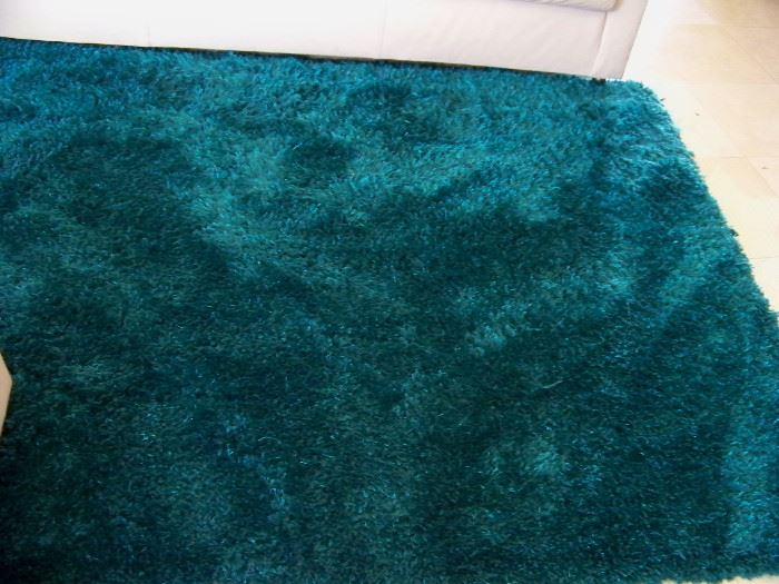 beautiful teal rug