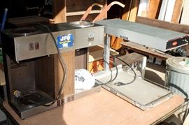 Bunn commercial brewer and Hatco food warmer