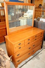 Dresser with mirror