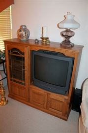 Oak TV cabinet