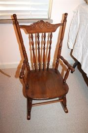 Antique child's rocker