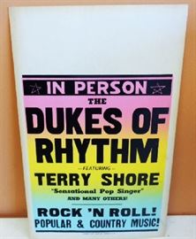 Original 1960s Rock 'n Roll Poster