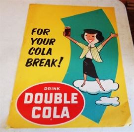 Original 1950s Double Cola Advertisement