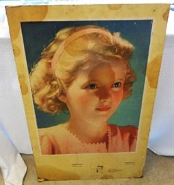 Vintage Shirley Temple Advertisement Poster