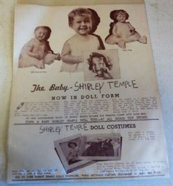 Vintage Shirley Temple Advertisement