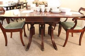 A close up of the beautiful brass lion feet.