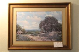 Signed framed print by W. A. Slaughter
