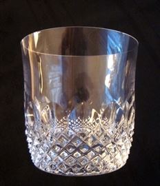 Cut crystal rocks glasses (marked)