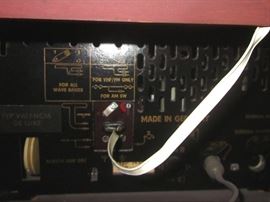 Blaupunkt Valencia Deluxe console stereo.  Mini bar with tufted walls, mirrored bottom, side storage for records, radio does not change channels, turntable works and sounds great. Cabinet in great condition.