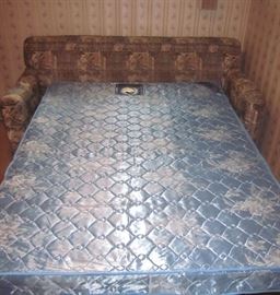 Overnight Sofa - Hickory, NC, full size mattress sleeper sofa, 71" wide x 32" deep.