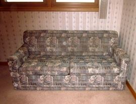 Overnight Sofa - Hickory, NC, full size mattress sleeper sofa, 71" wide x 32" deep.