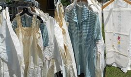 VINTAGE CLOTHING AND LINENS