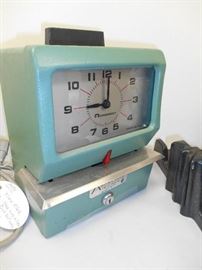 vintage time clock