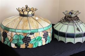 Slag Glass lampshades