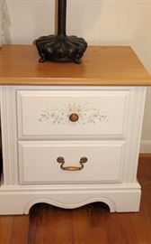 Stenciled nightstand