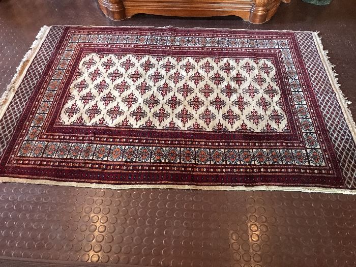 Small Handmade Bokarra Carpet.