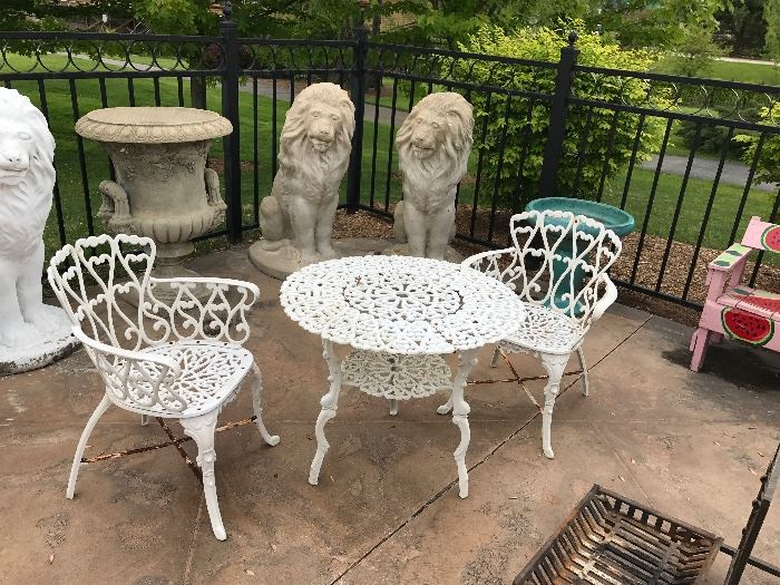 More Painted Metal Outdoor Furniture.