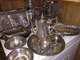 Plenty of really nice silverplate