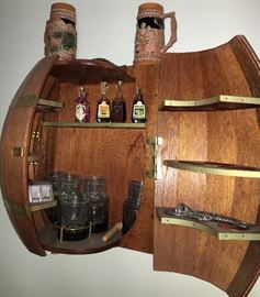Cool vintage barrel shaped bar