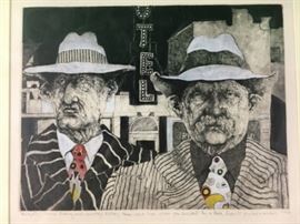 Joel Beckwith Prohibition Etching with Aquatint