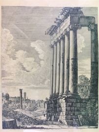 Luigi Rossini Etching of Rome