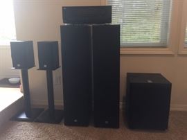 JBL Surround Sound Speakers.