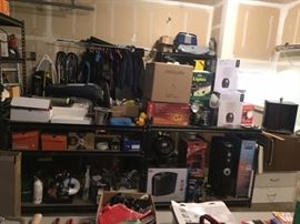 2005-2008 Chevy Corvette C6 Vertical Lambo Door Kit - NIB (VDCCHEVYCORC60508), NIB Corvette Brake Caliper Covers (Red), Steering Wheel Cover, Jumper Cables and many miscellaneous items.