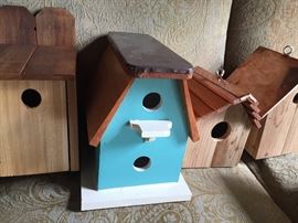 Handmade small birdhouses