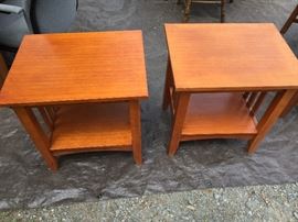 Wood side tables