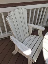 Wood deck furniture by Riverwood