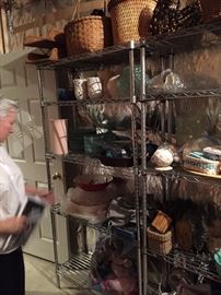 Shelves full of items