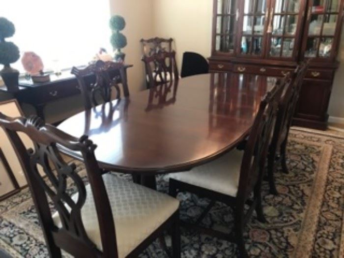 $995.00 for this Walter of Wabash dining table with 3 leafs and 6 chairs
