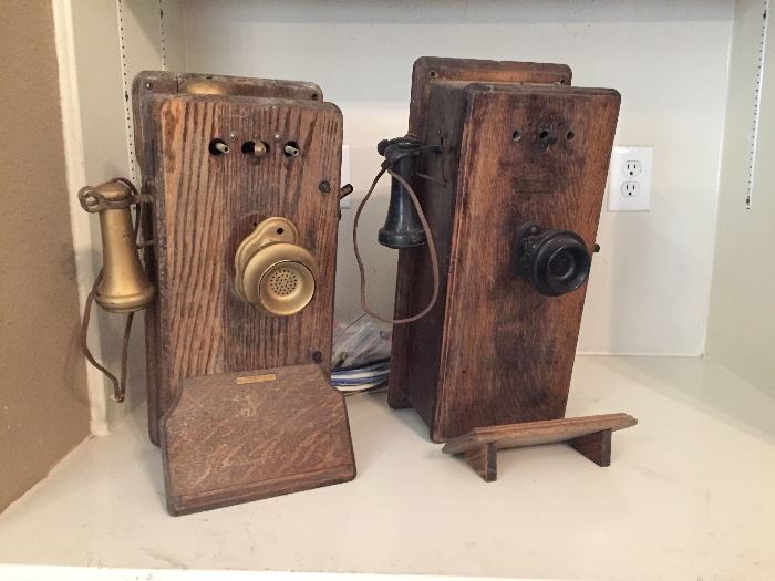 Old Wall Hand Crank Telephone