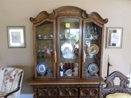 Mediterranean  Style China Cabinet- $ 250