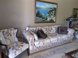 Custom couch $ 250,  love seat $ 150 ,               matching chair $ 95