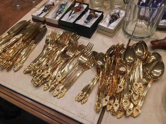 Gold flatware 