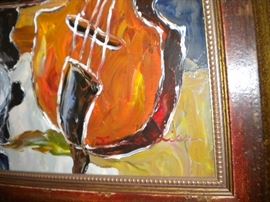 Oil on canvass, "Music Room"
